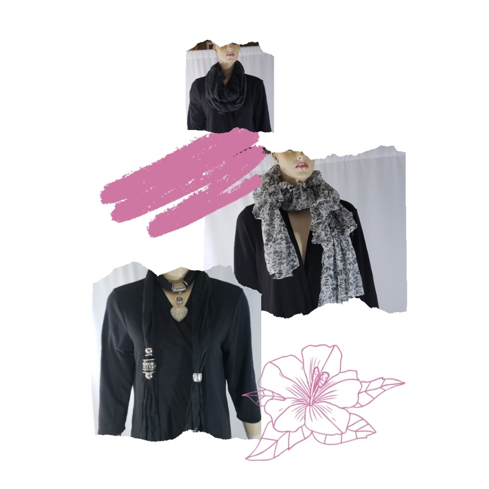 3 Fashion scarves for $13